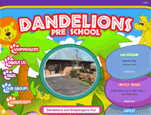 Tablet Screenshot of dandelions-preschool.org.uk